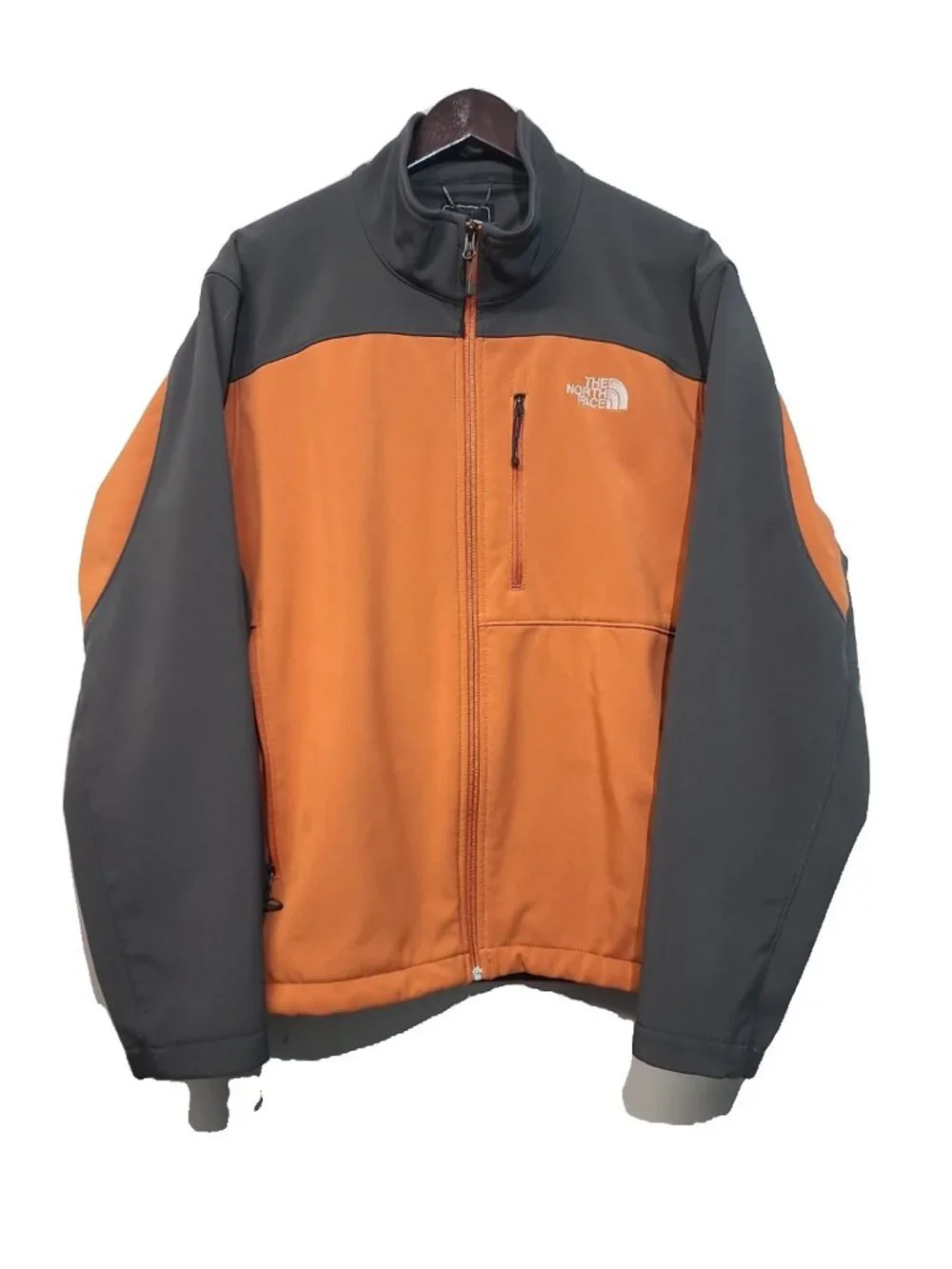 The North Face Men's Apex Bionic Soft Shell Jacket L Orange Good